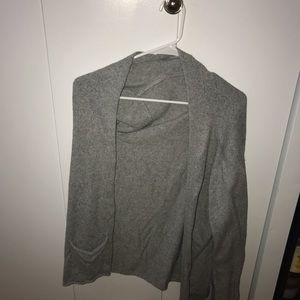 Gray cardigan